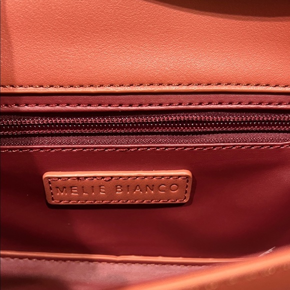 Melie Bianco | “Inez” ~ Red Shoulder Bag w/ Crossbody & Western Motif Scarf - Picture 8 of 17